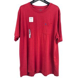 Izod Saltwater Relaxed Classics Red T-Shirt Men’s XXL Soft Cotton Casual Tee